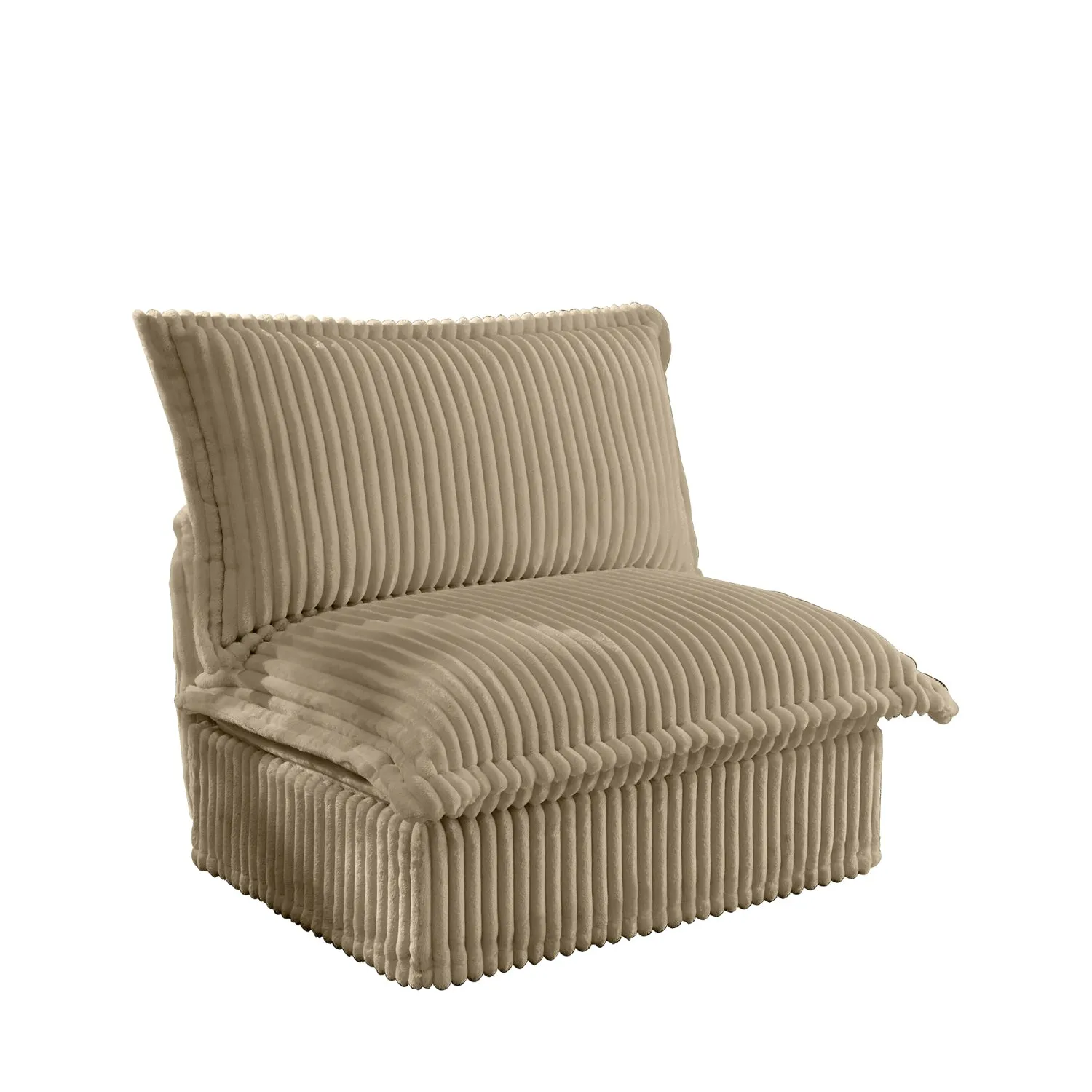 Streamdale Koala Armless Sofa - Camel