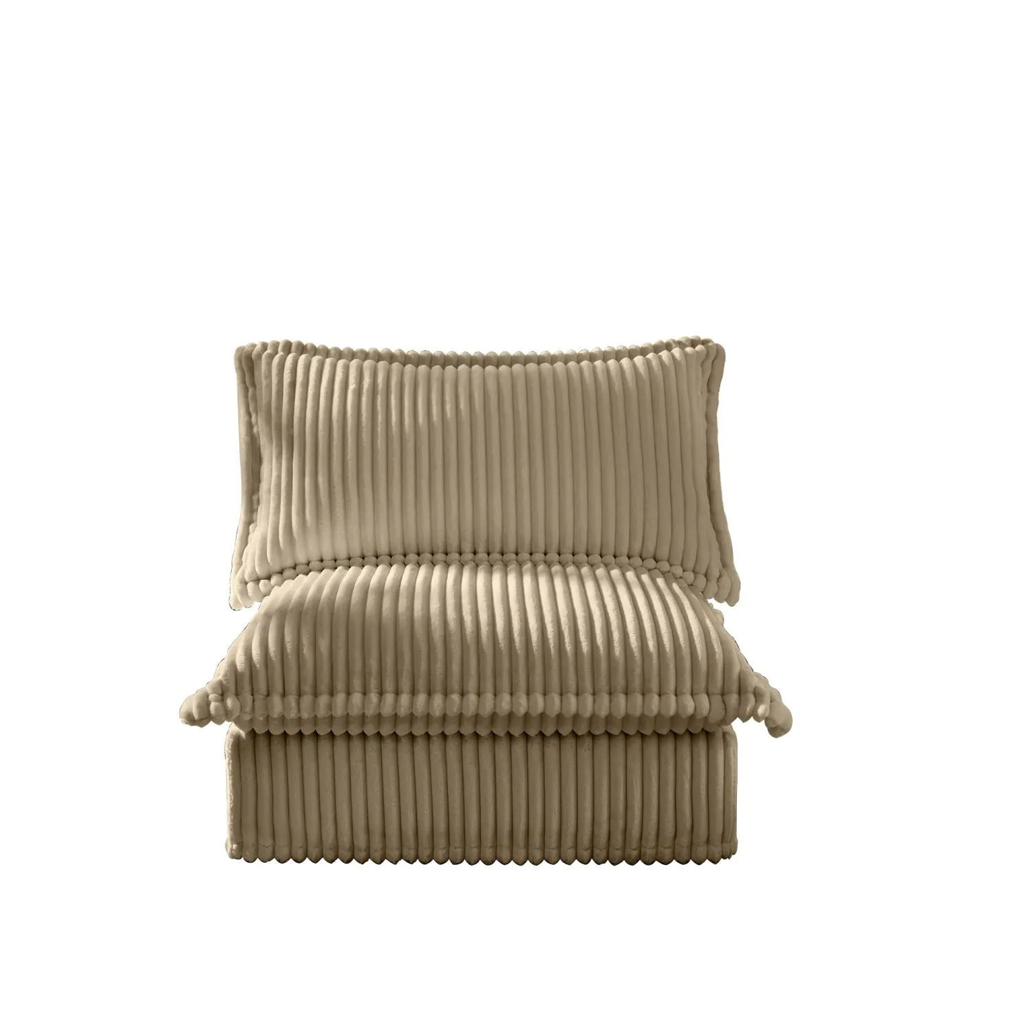 Streamdale Koala Armless Sofa - Camel