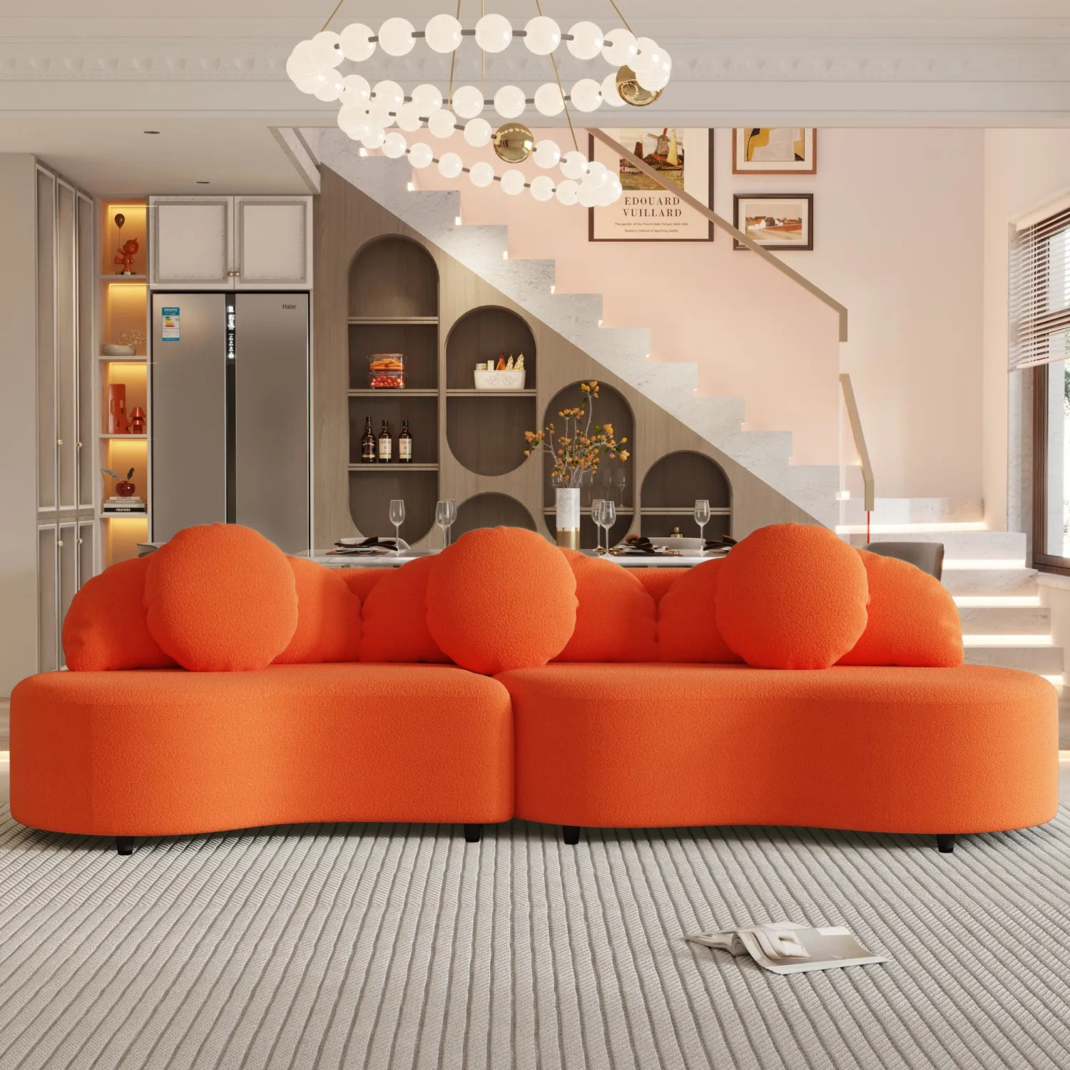 Streamdale Lamb Velvet Sofa 103.5"