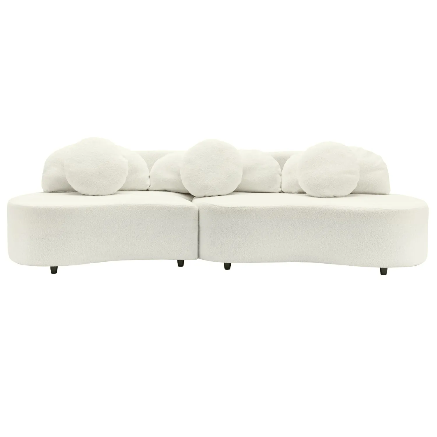 Streamdale Modern 103.5" Lamb Velvet Sofa Couch