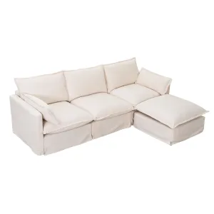 Streamdale Modern L-Shaped Sectional Sofa with Ottoman