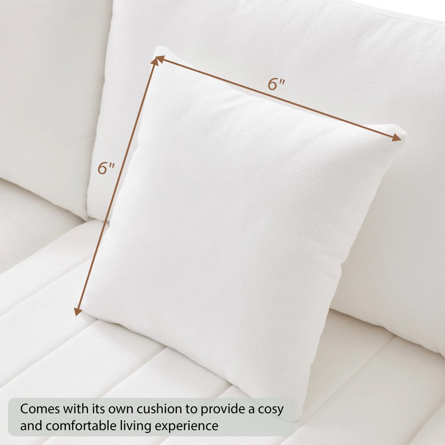 Streamdale Modern Modular Sectional Sofa w/ Ottoman & Pillows