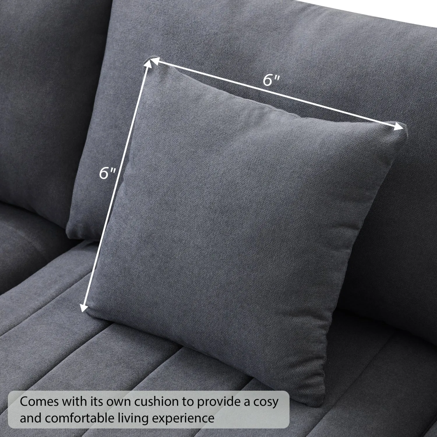 Streamdale Modern Modular Sectional Sofa w/ Ottoman & Pillows
