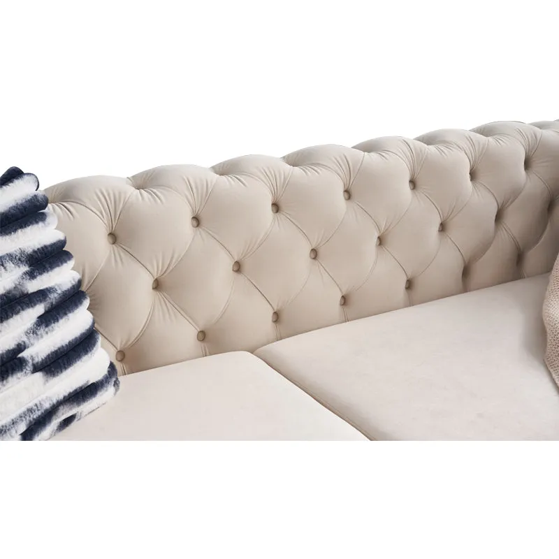Streamdale Modern Velvet Sofa III