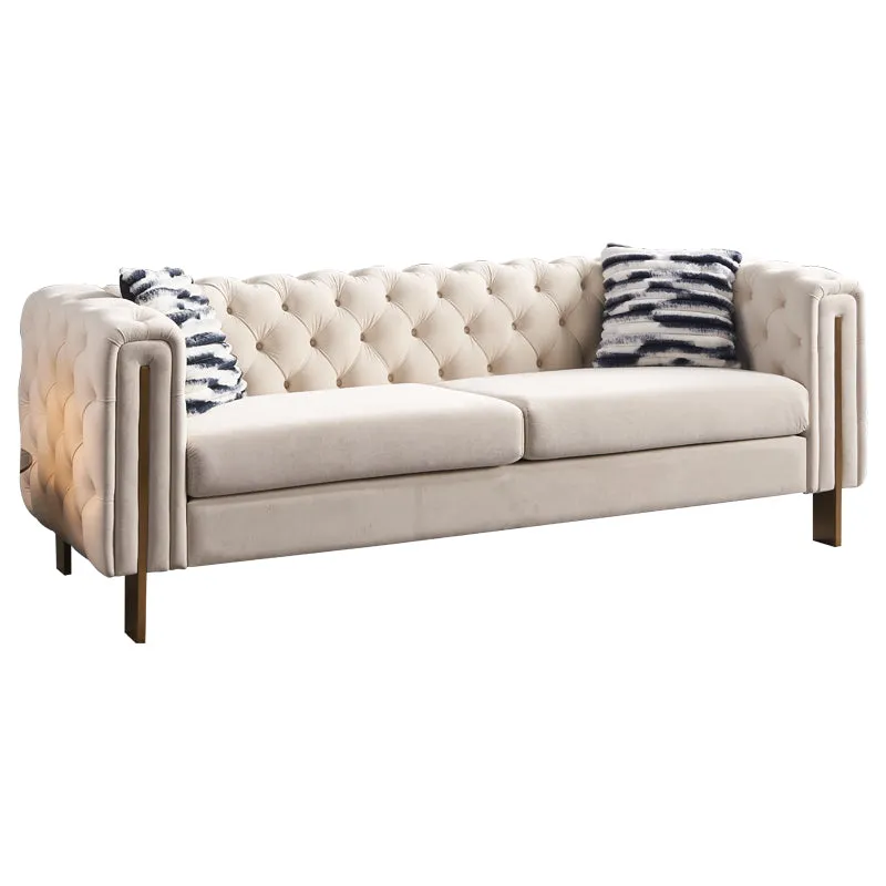 Streamdale Modern Velvet Sofa III