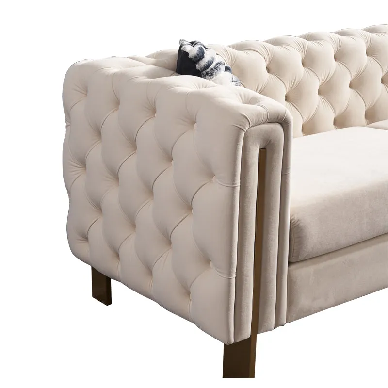 Streamdale Modern Velvet Sofa III