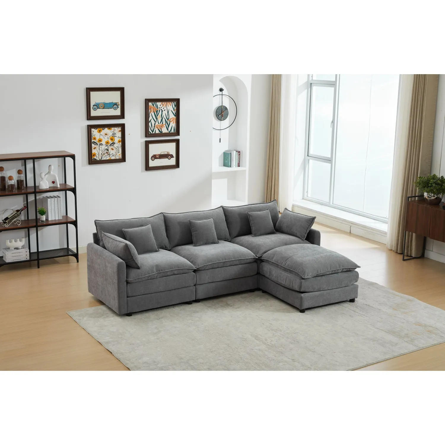 Streamdale Modular 3-Seater Sofa with Ottoman