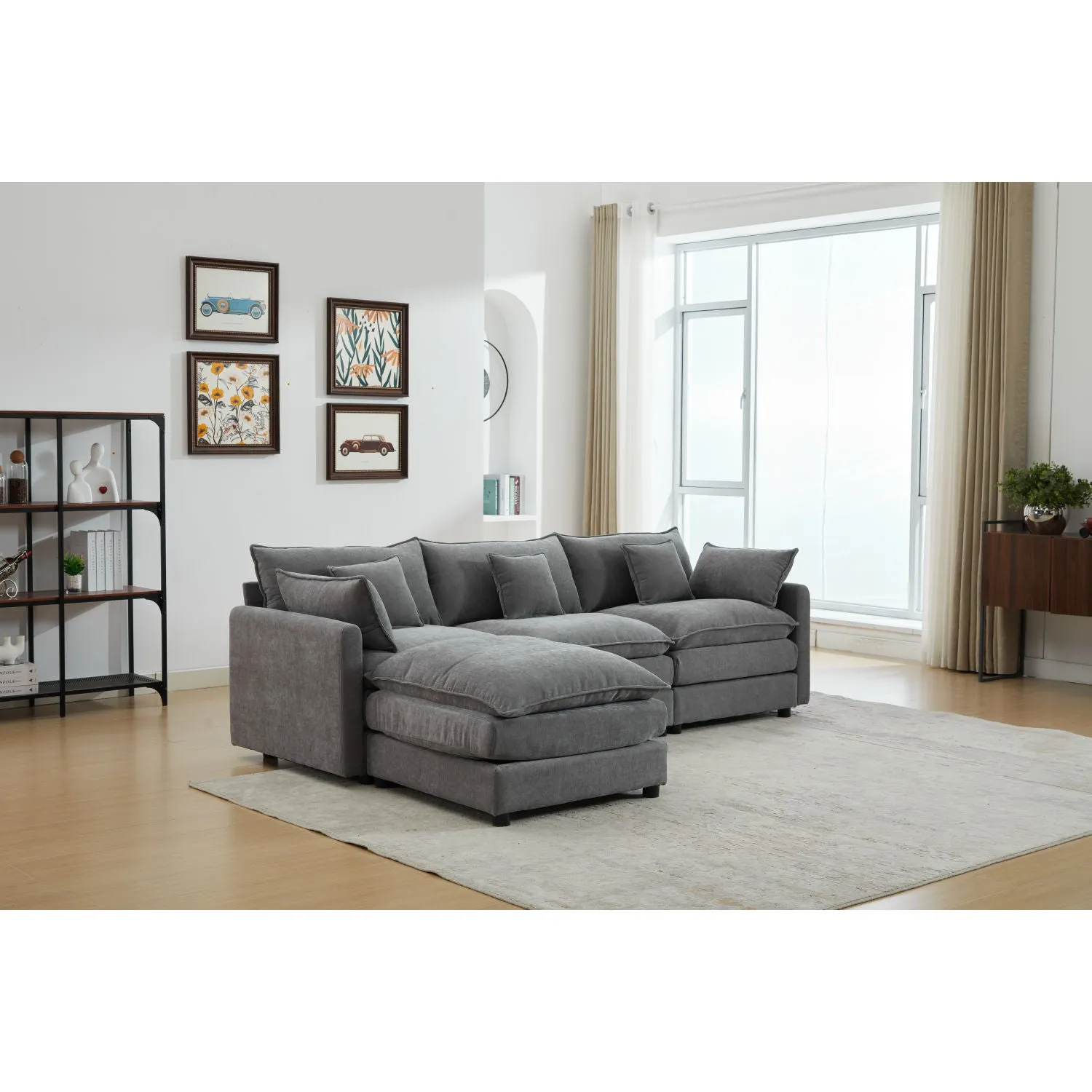 Streamdale Modular 3-Seater Sofa with Ottoman
