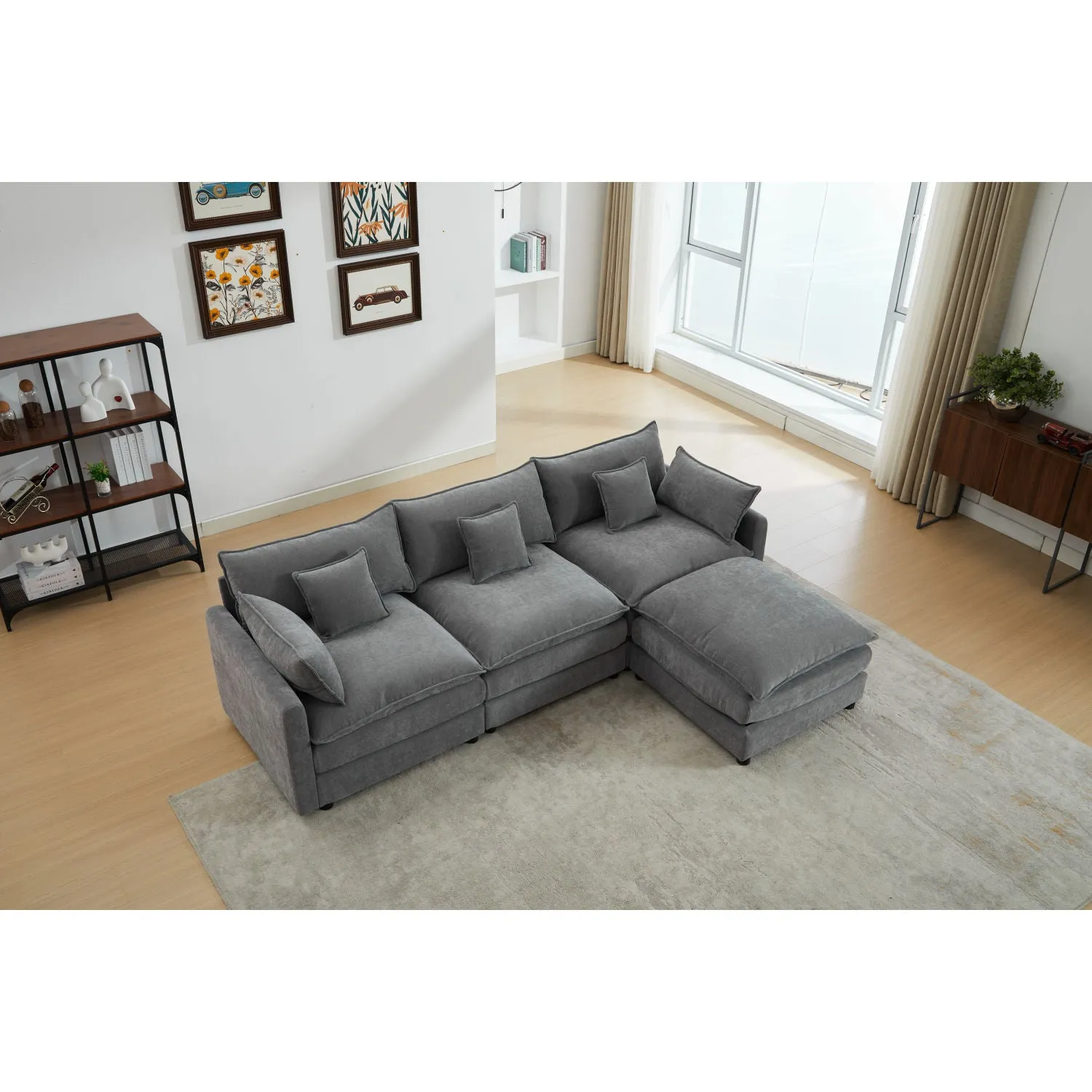 Streamdale Modular 3-Seater Sofa with Ottoman