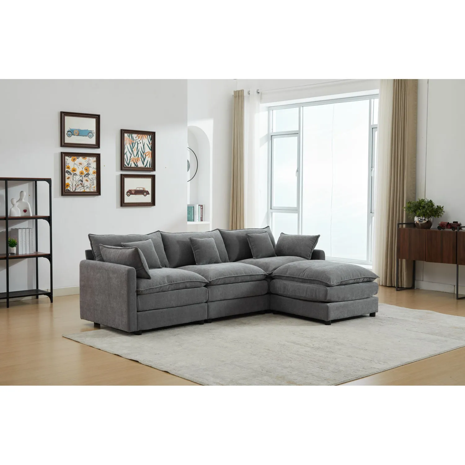 Streamdale Modular 3-Seater Sofa with Ottoman