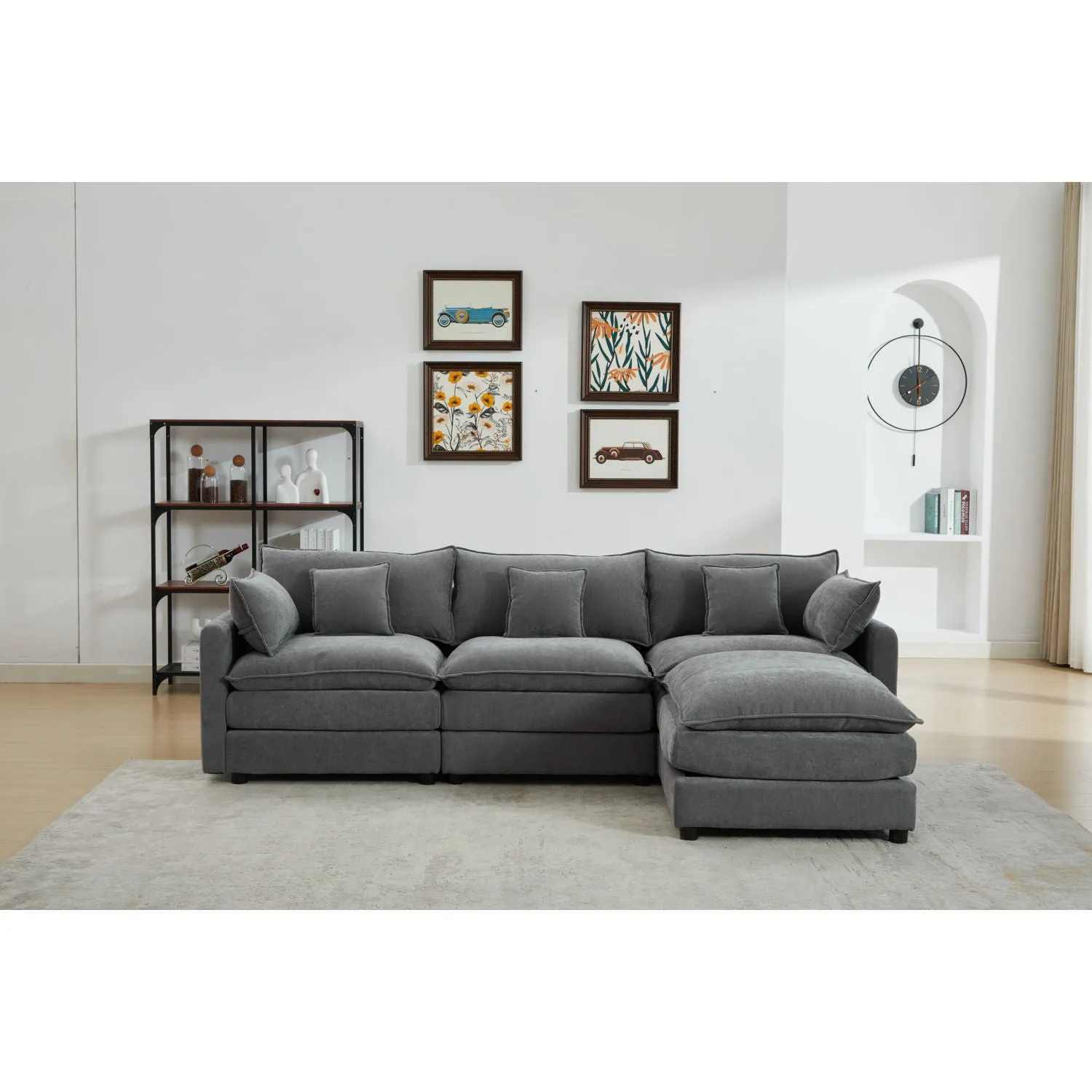 Streamdale Modular 3-Seater Sofa with Ottoman