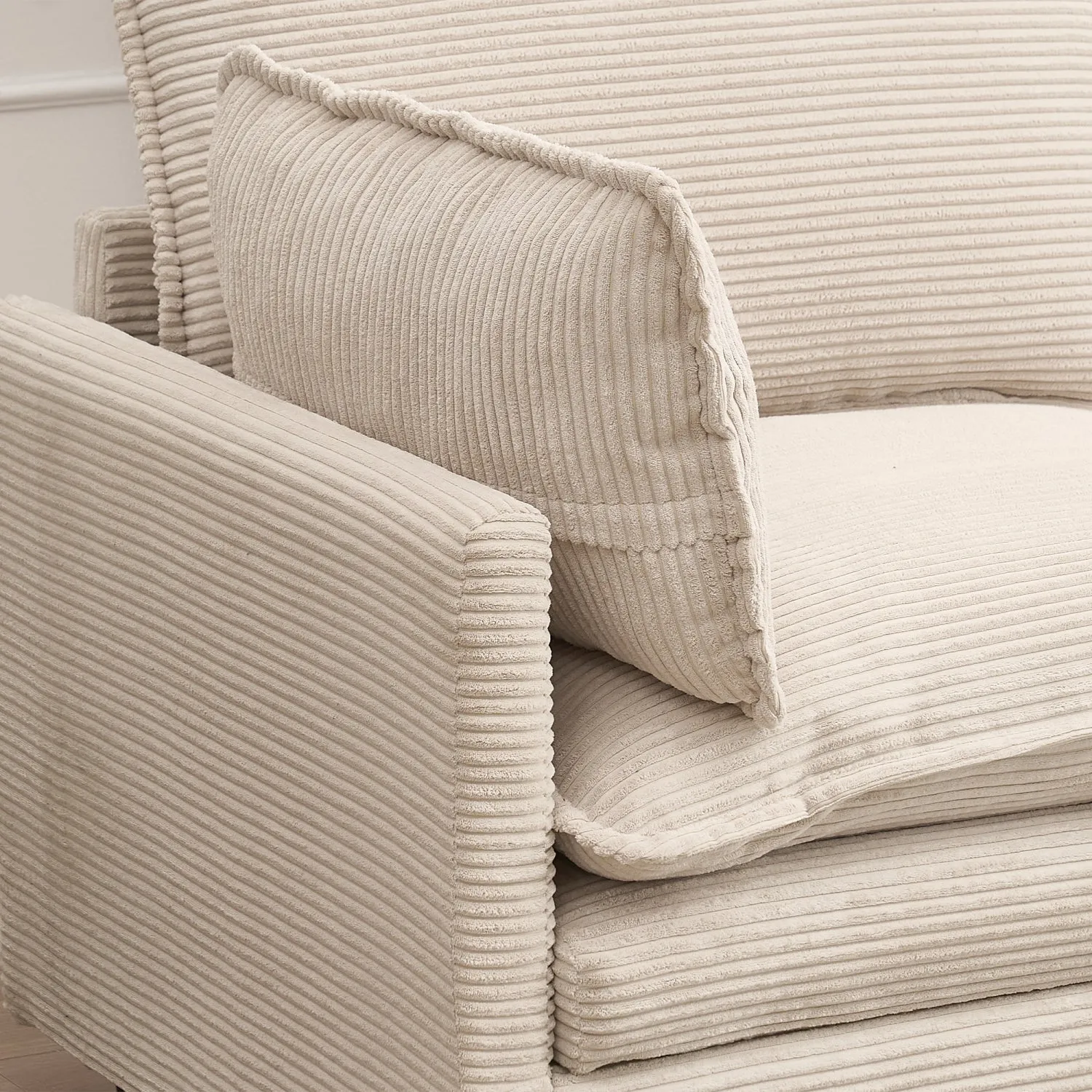 Streamdale Modular Velvet U-Shaped Sofa with Ottoman & Pillows