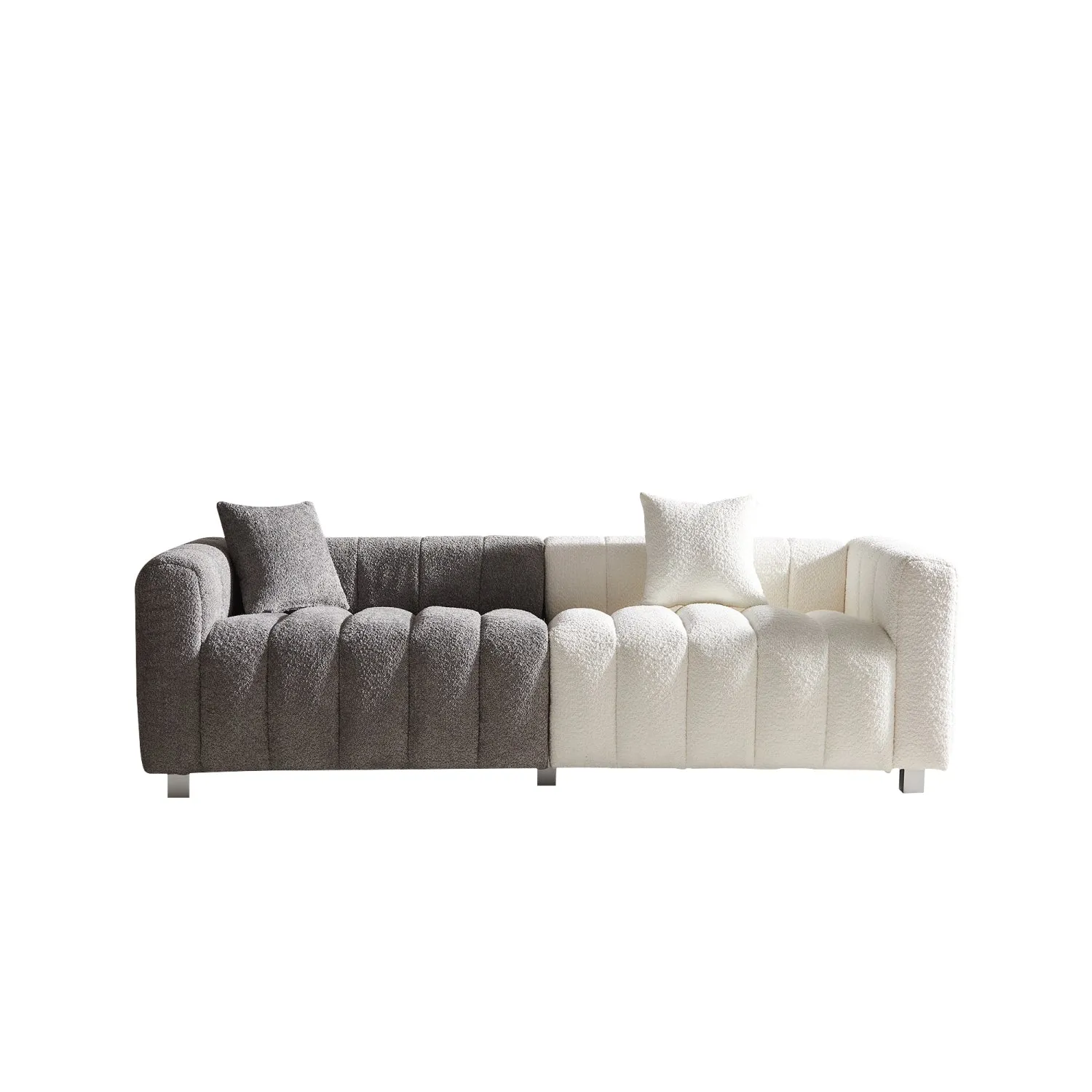 Streamdale Premium Velvet Sofa 3-Seater Loveseat with Metal Legs