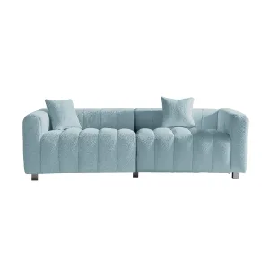 Streamdale Premium Velvet Sofa 3-Seater Loveseat with Metal Legs