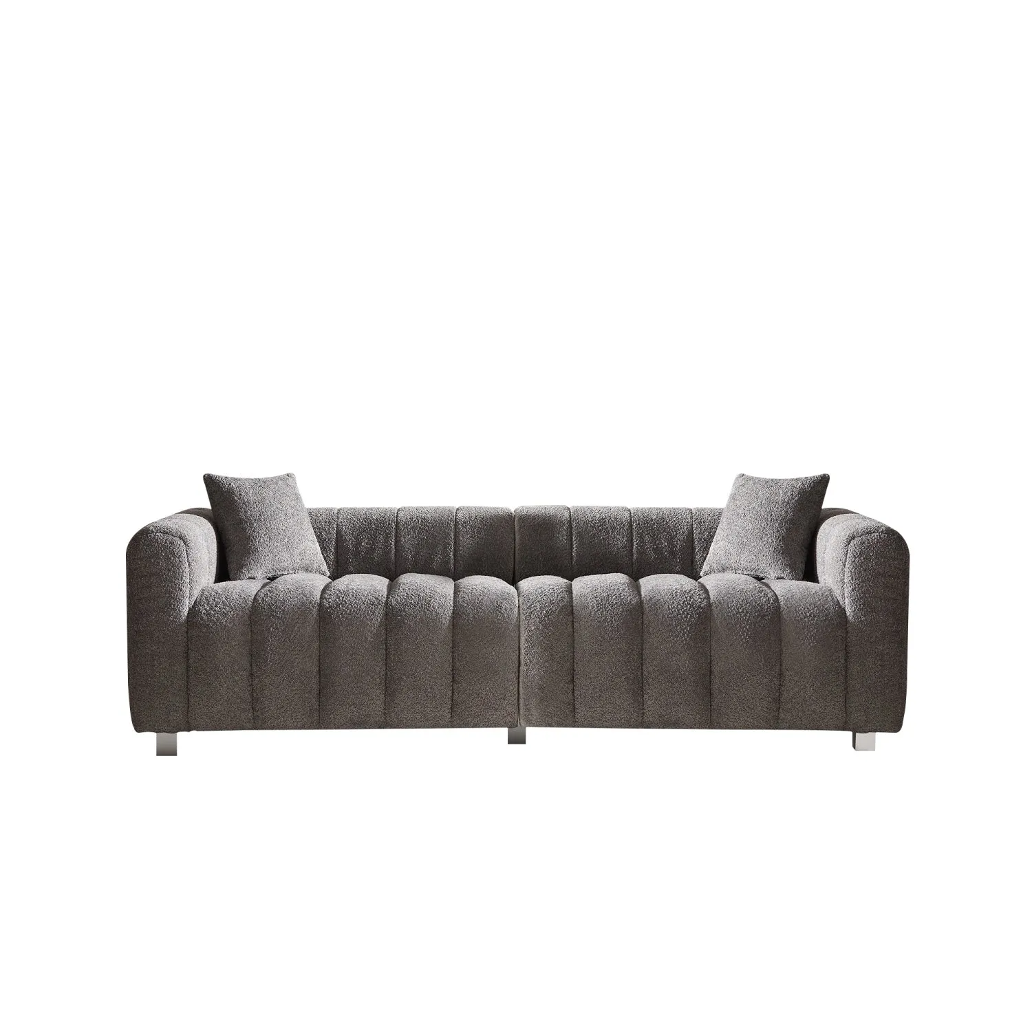 Streamdale Premium Velvet Sofa 3-Seater Loveseat with Metal Legs
