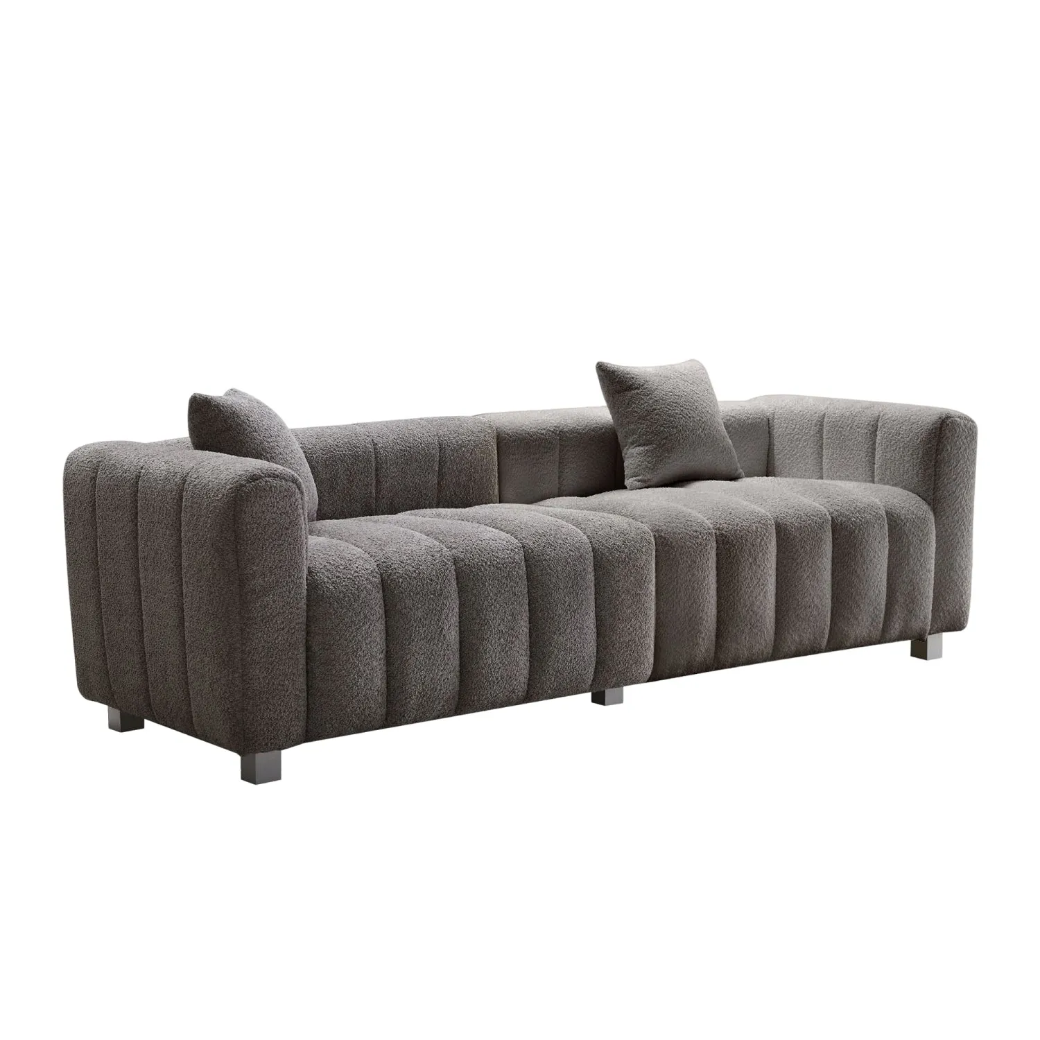 Streamdale Premium Velvet Sofa 3-Seater Loveseat with Metal Legs