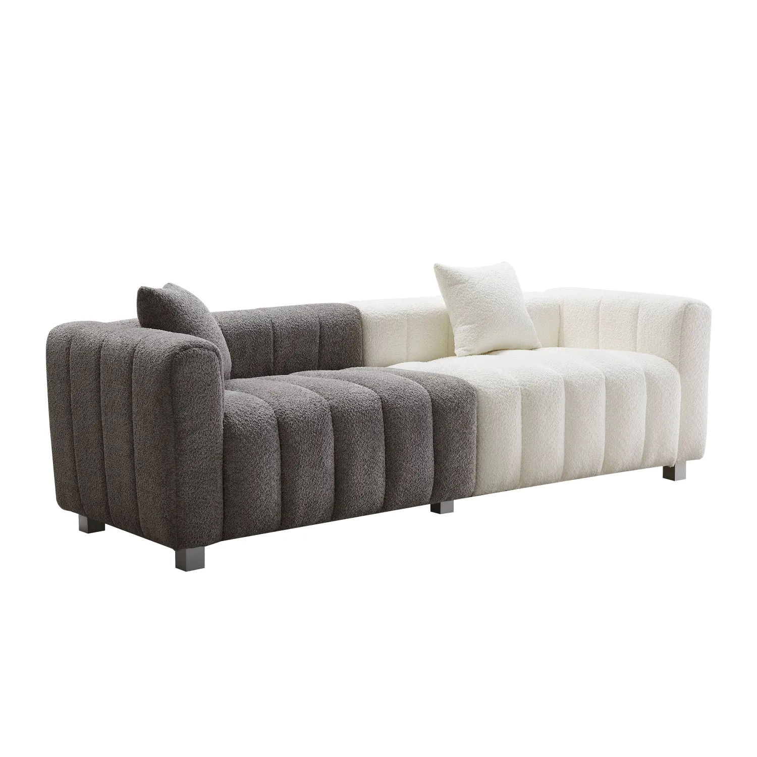 Streamdale Premium Velvet Sofa 3-Seater Loveseat with Metal Legs