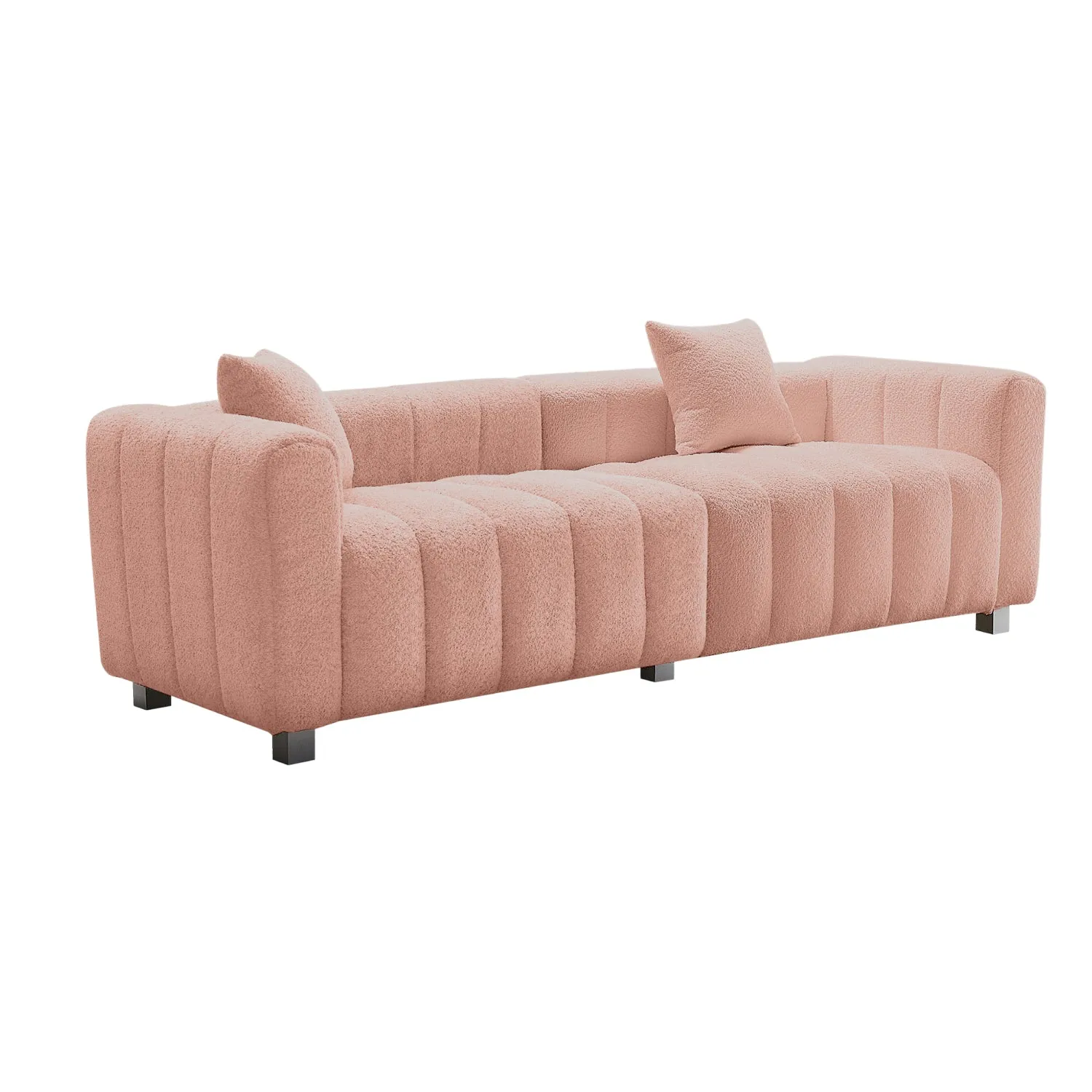 Streamdale Premium Velvet Sofa 3-Seater Loveseat with Metal Legs
