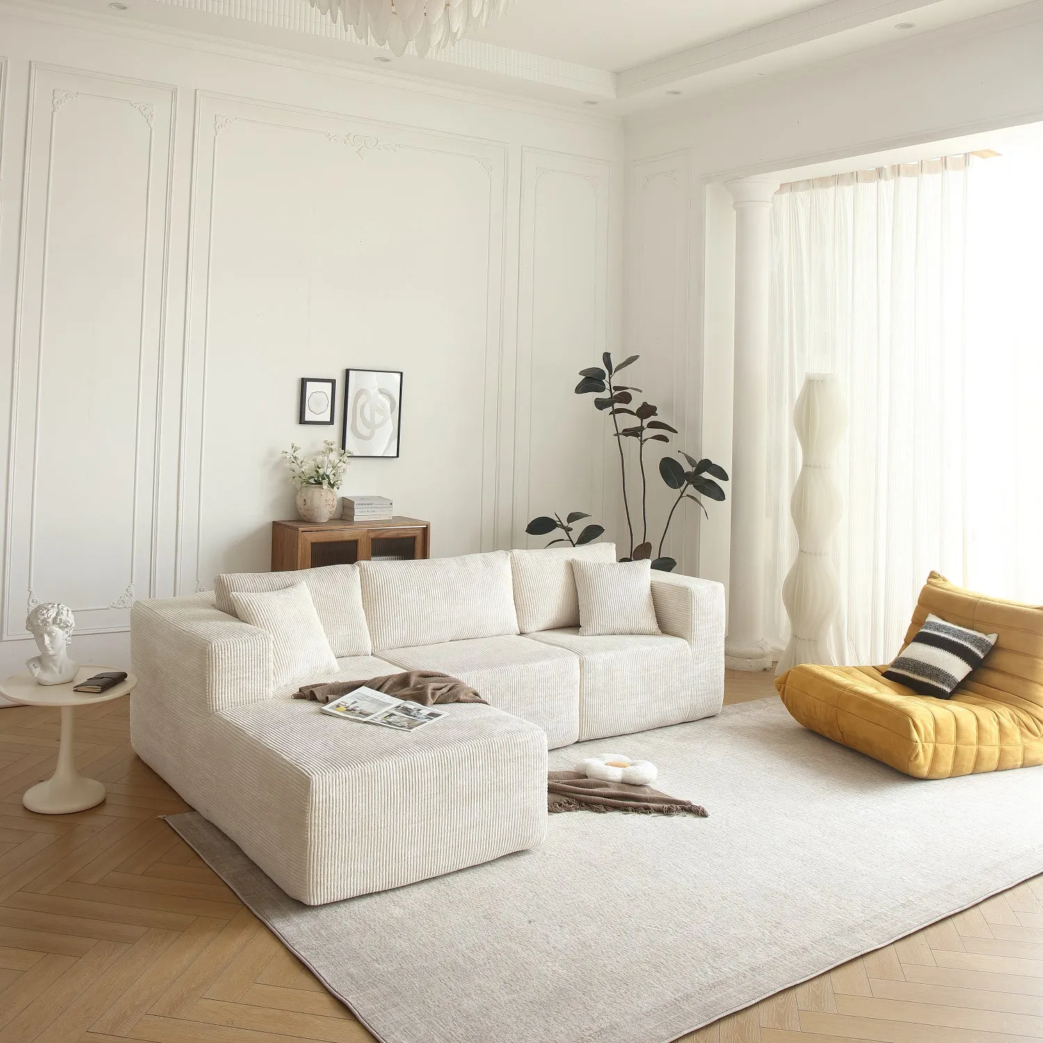 Streamdale Sectional Sofa Beige Left