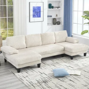 Streamdale U-Shaped Couch with Double Chaise & Oversized Seat
