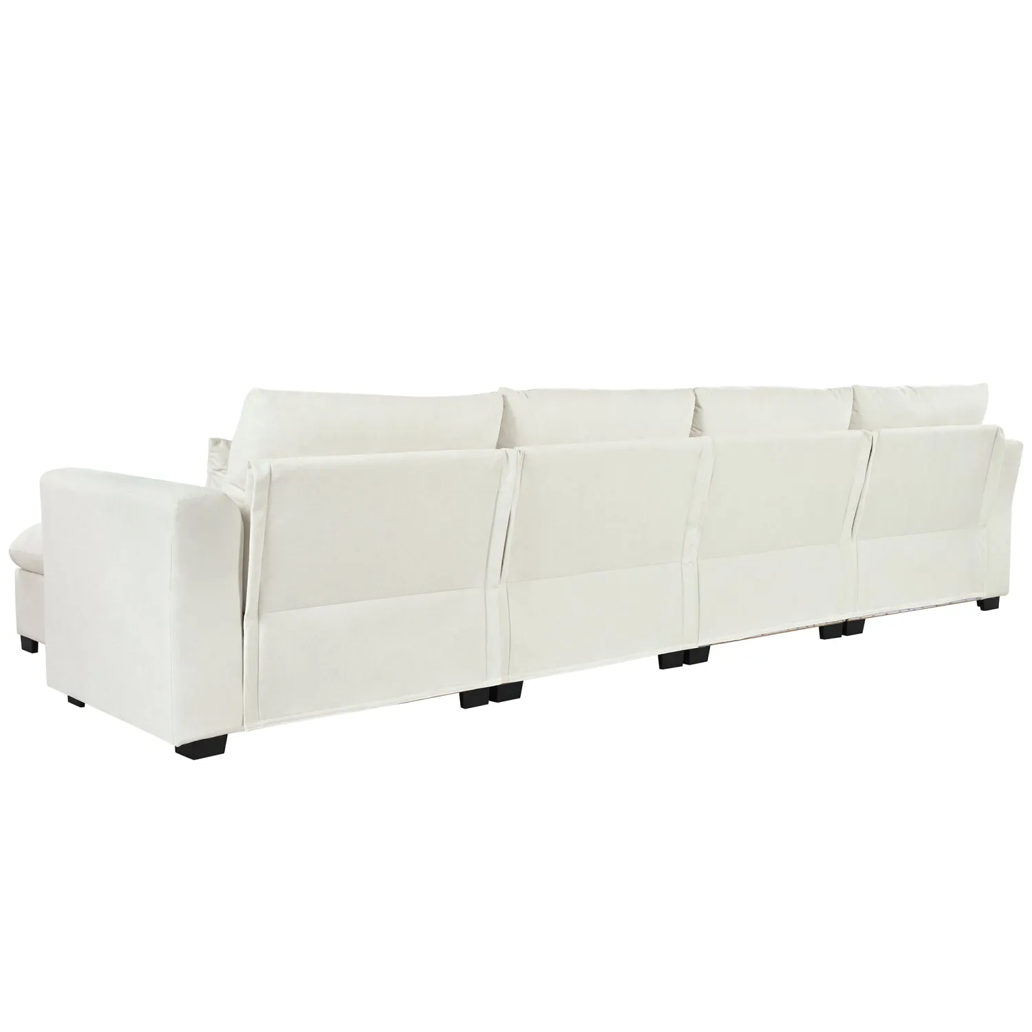 Streamdale U-Shaped Modular Corner Sofa with Ottomans