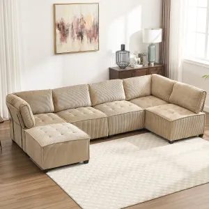 Streamdale U-Shaped Modular Sectional Sofa with Reversible Chaise