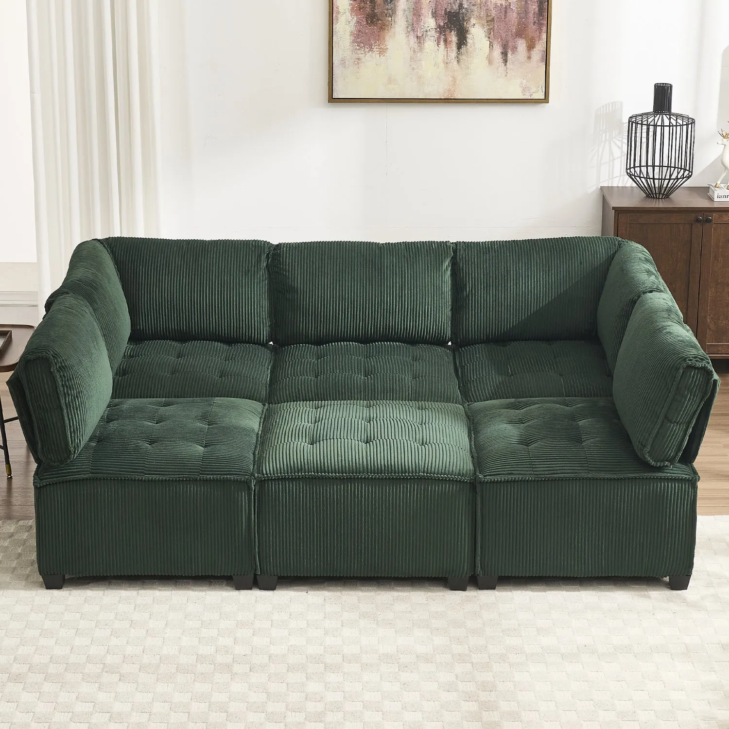 Streamdale U-Shaped Modular Sectional Sofa with Reversible Chaise