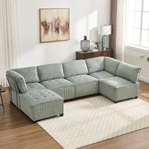 Streamdale U-Shaped Modular Sectional Sofa with Reversible Chaise