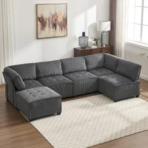 Streamdale U-Shaped Modular Sectional Sofa with Reversible Chaise