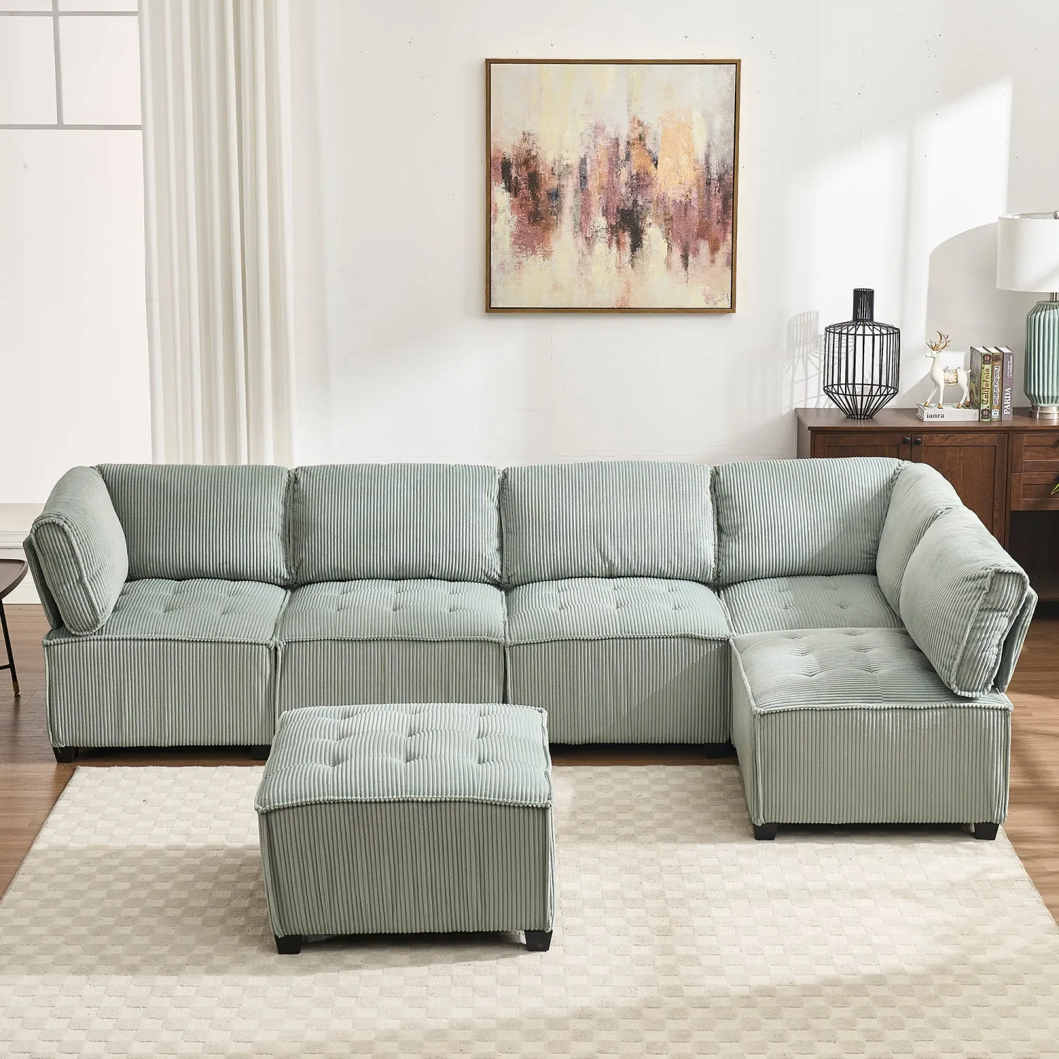 Streamdale U-Shaped Modular Sectional Sofa with Reversible Chaise