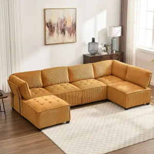 Streamdale U-Shaped Modular Sectional Sofa with Reversible Chaise