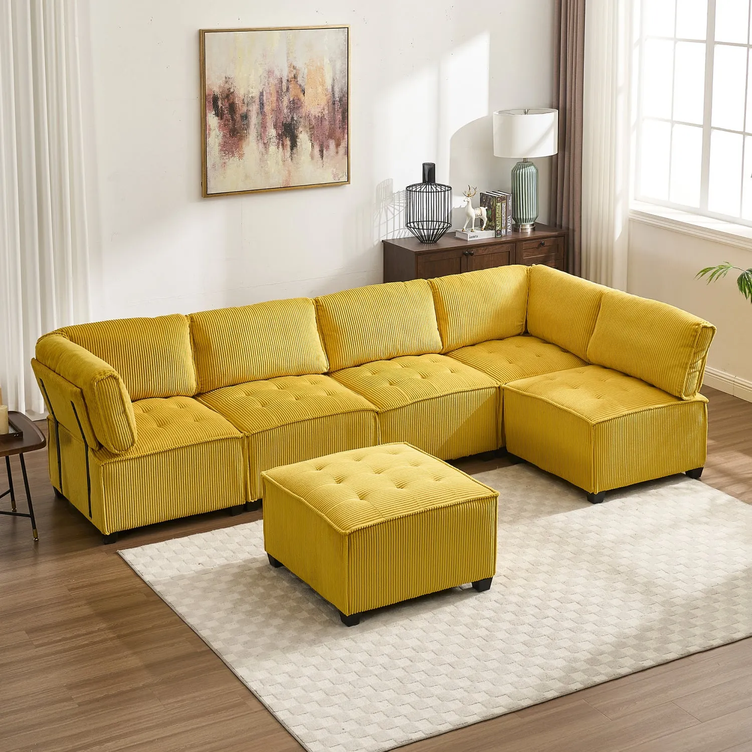 Streamdale U-Shaped Modular Sectional Sofa with Reversible Chaise