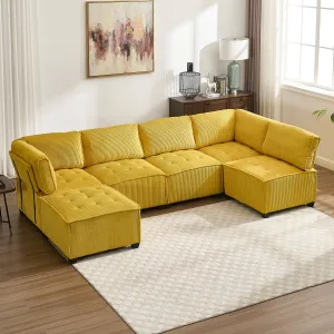 Streamdale U-Shaped Modular Sectional Sofa with Reversible Chaise
