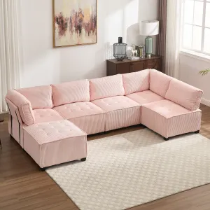 Streamdale U-Shaped Modular Sectional Sofa with Reversible Chaise