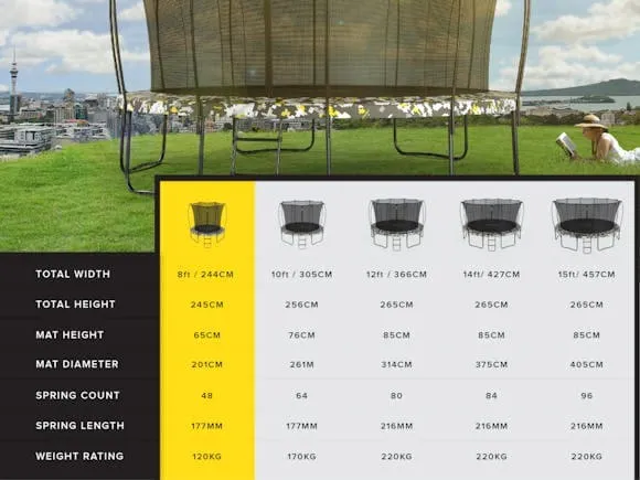 Superfly X 8ft Trampoline
