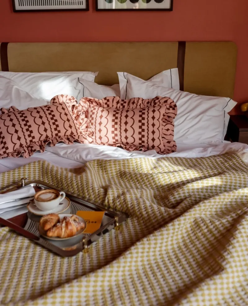 TBCo. Olive Argyle Diamond Cotton Throw