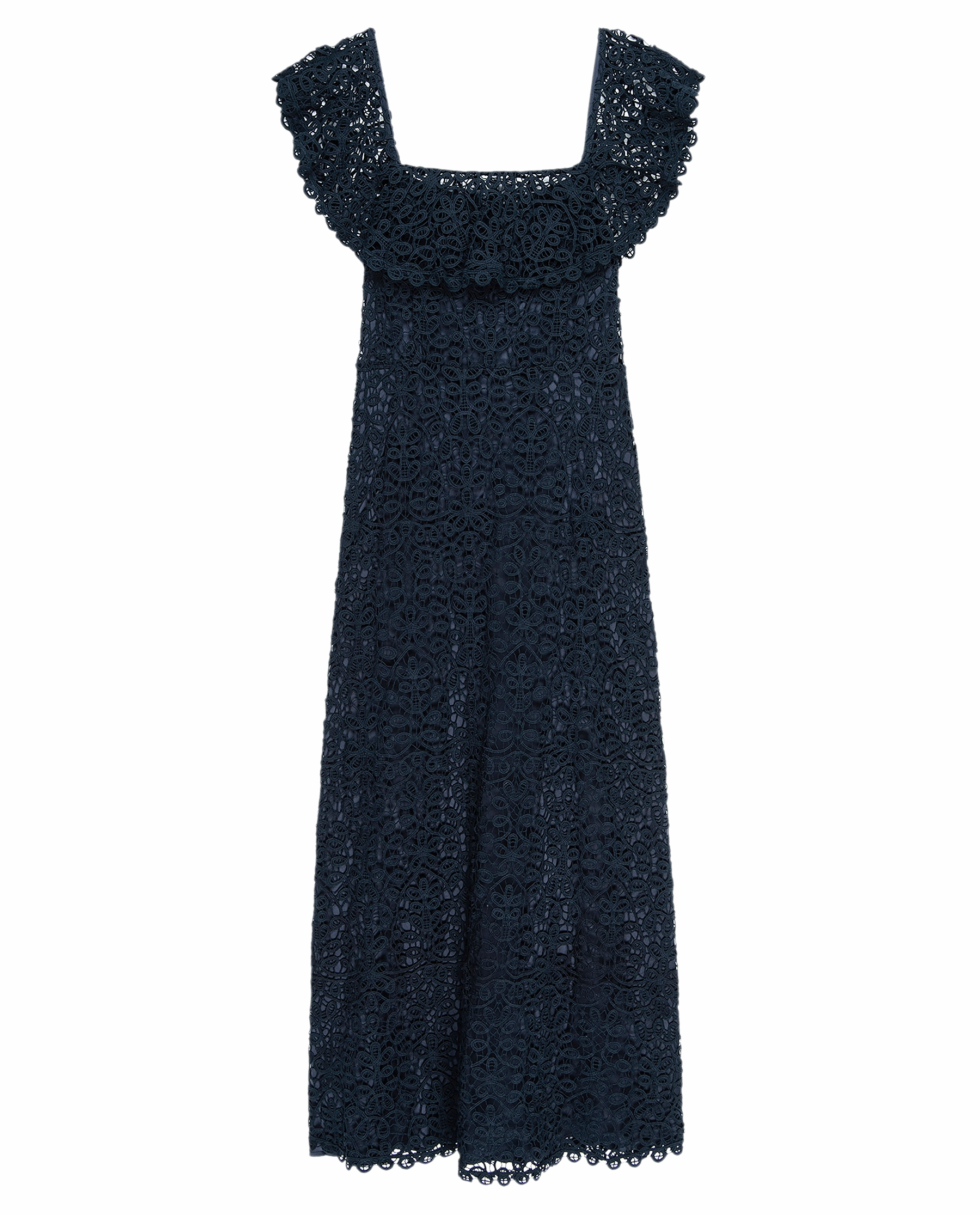 The Balcony Dress. -- Navy