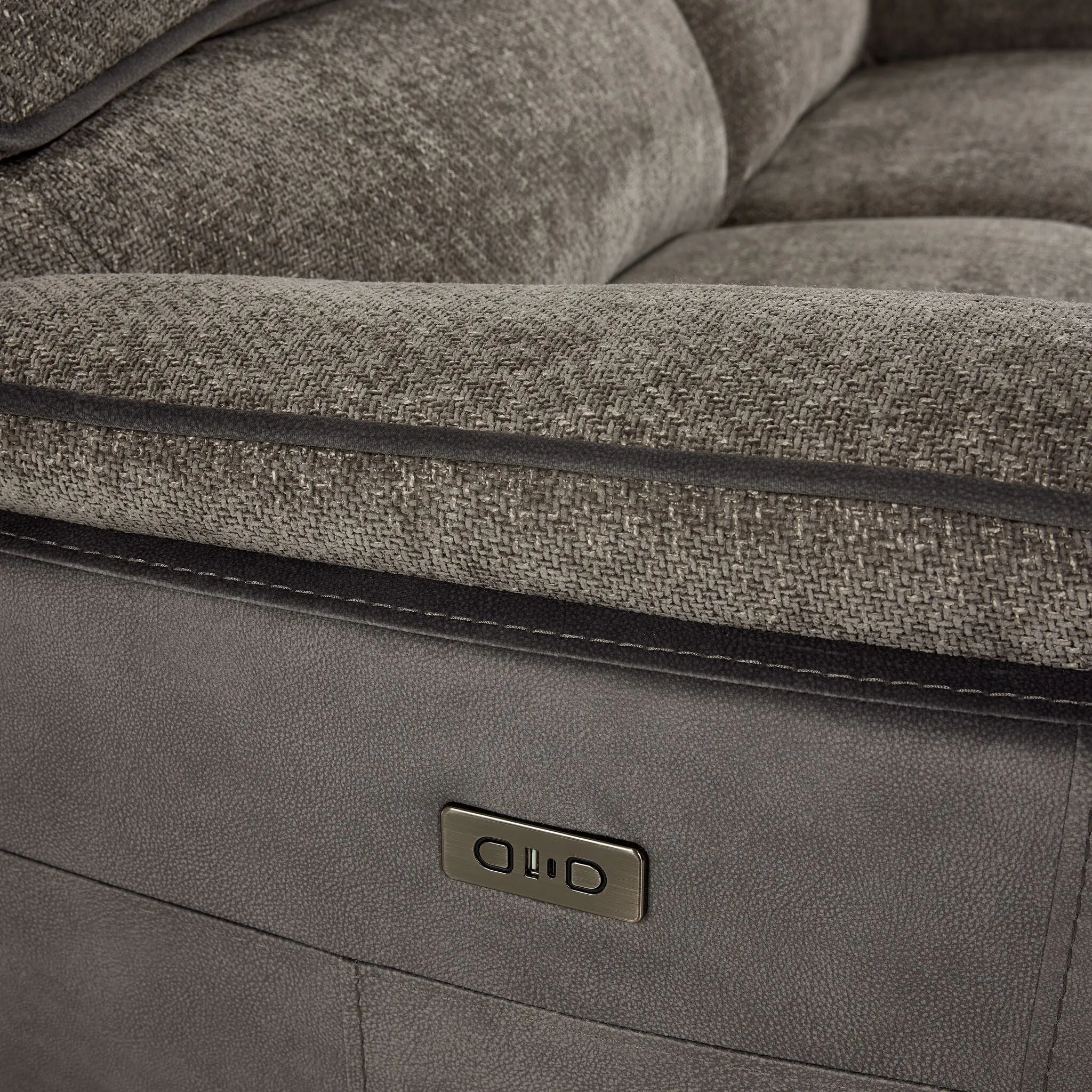 Vandelay Power Reclining Sofa - Grey