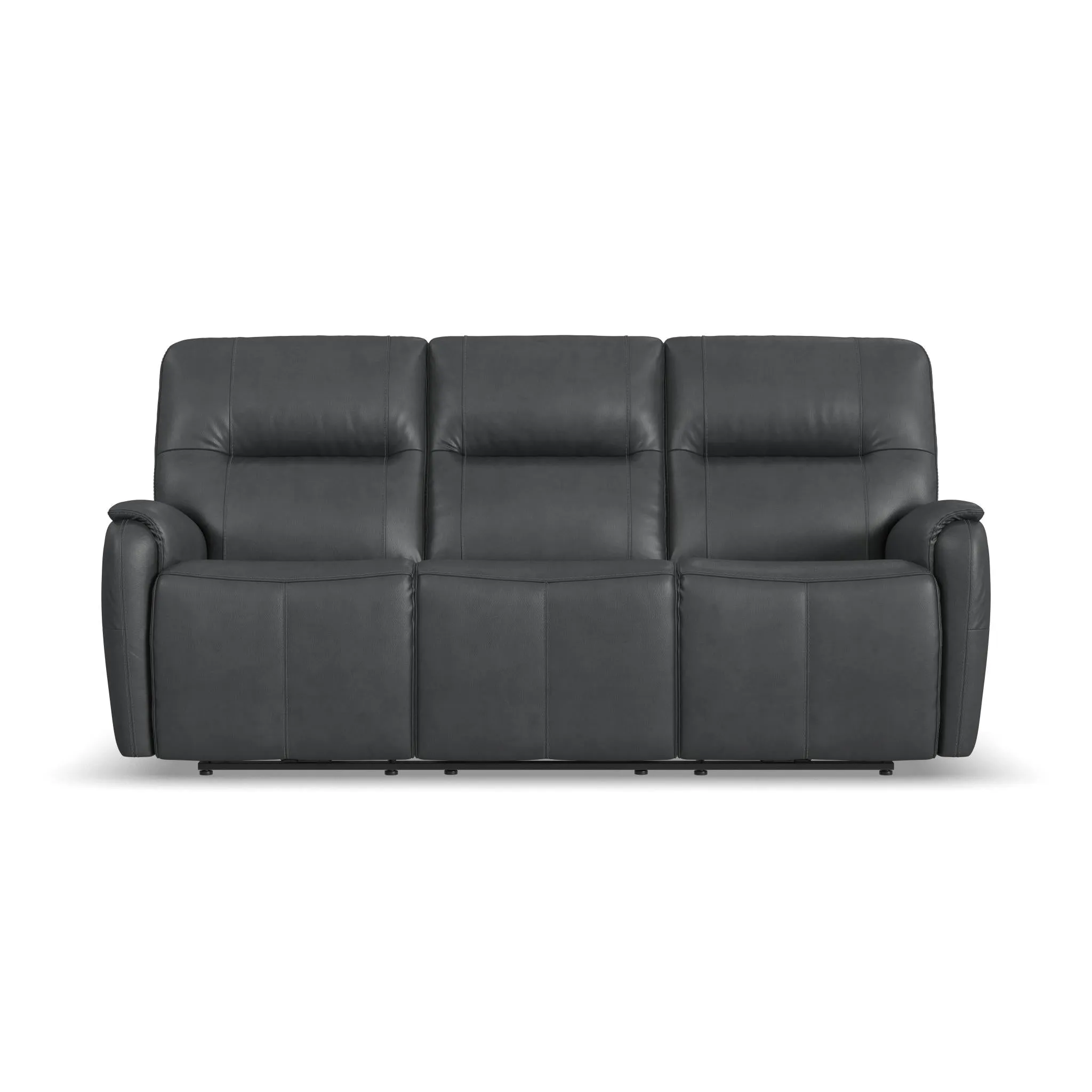 Wilson Thunder Leather Power Reclining Sofa with Power Headrests